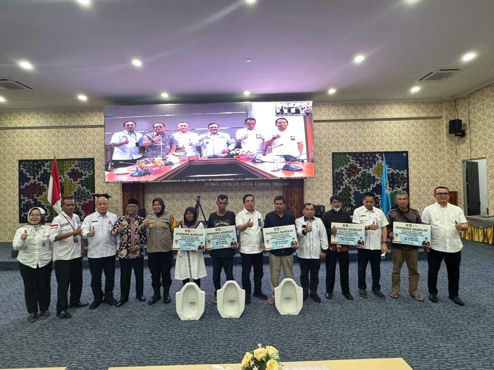 Pemerintah Kota Lubuk Linggau melakukan pelaksanan persiapan Lauching Pemberian Sanitasi, Bedah Rumah, dan Pemberian Bantuan anak Stunting Se-Sumatra Selatan