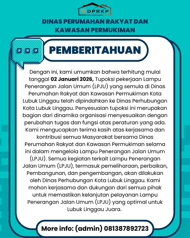 Pengumuman Alih Fungsi